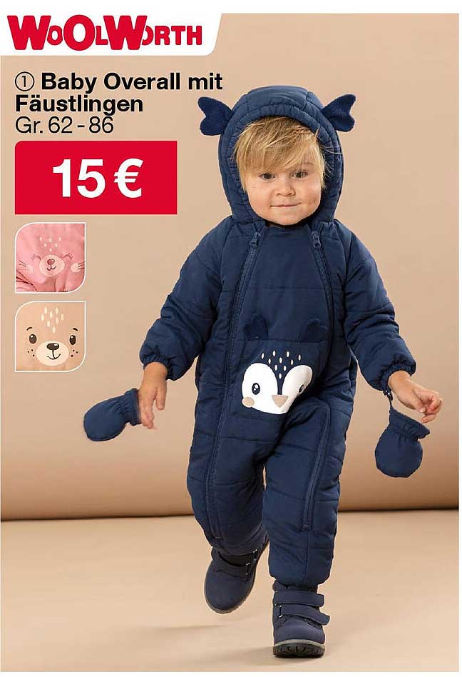 Baby Overall mit Fäustlingen