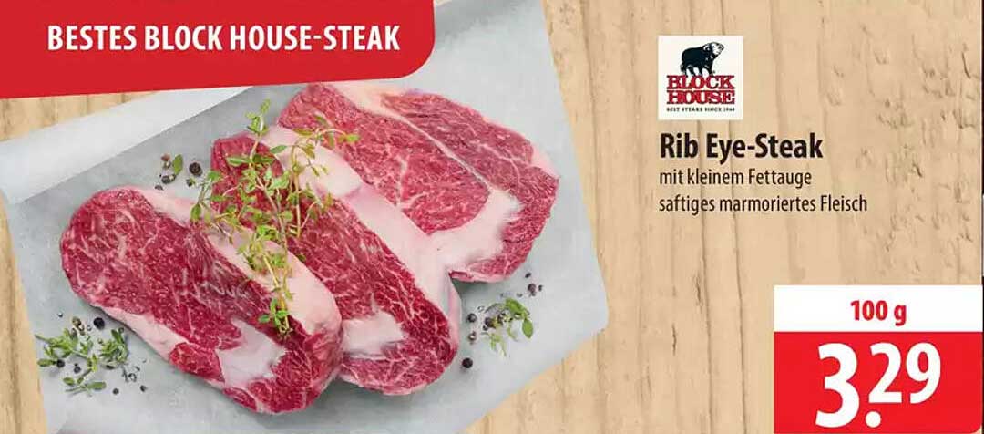 BESTES BLOCK HOUSE-STEAK