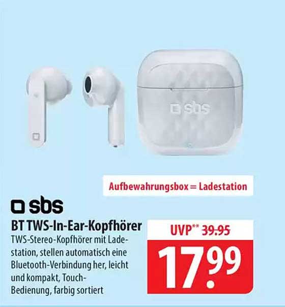 BT TWS-In-Ear-Kopfhörer