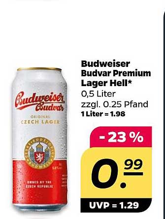 Budweiser Budvar Premium Lager Hell*