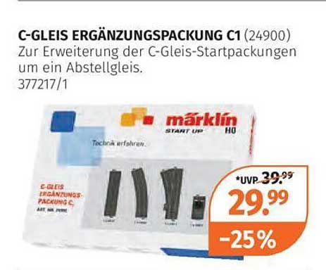 C-GLEIS ERGÄNZUNGSPACKUNG C1