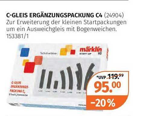 C-GLEIS ERGÄNZUNGSPACKUNG C4