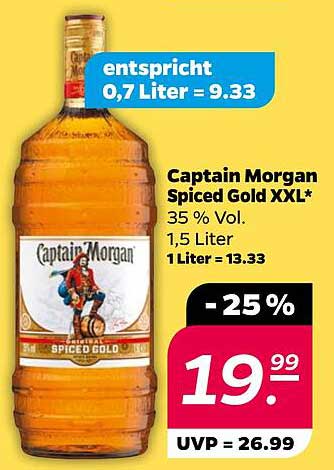 Captain Morgan Spiced Gold XXL*