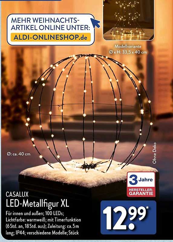 CASALUX LED-Metallfigur XL