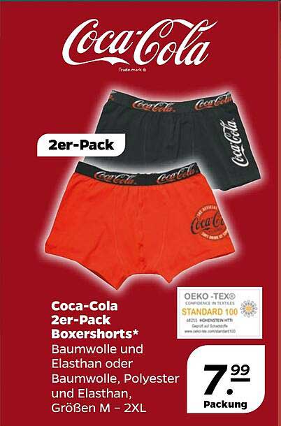 Coca-Cola 2er-Pack Boxershorts*