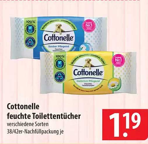 Cottonelle feuchte Toilettentücher