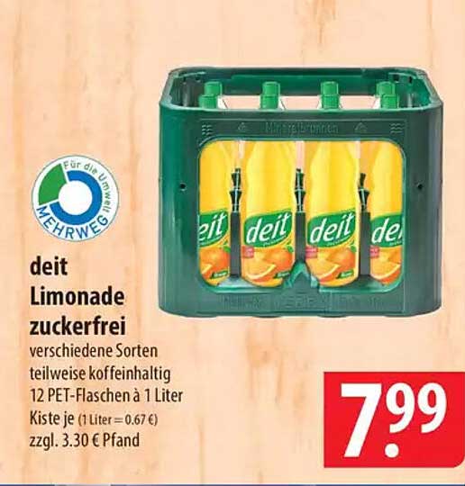 deit Limonade zuckerfrei