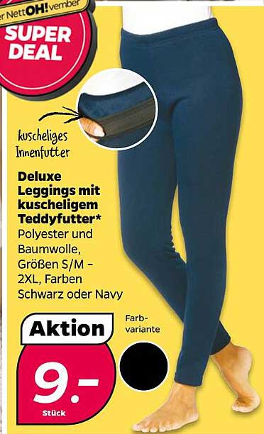 Deluxe Leggings mit kuscheligem Teddyfutter