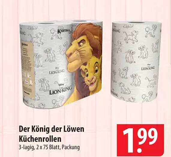 Der König der Löwen Küchenrollen