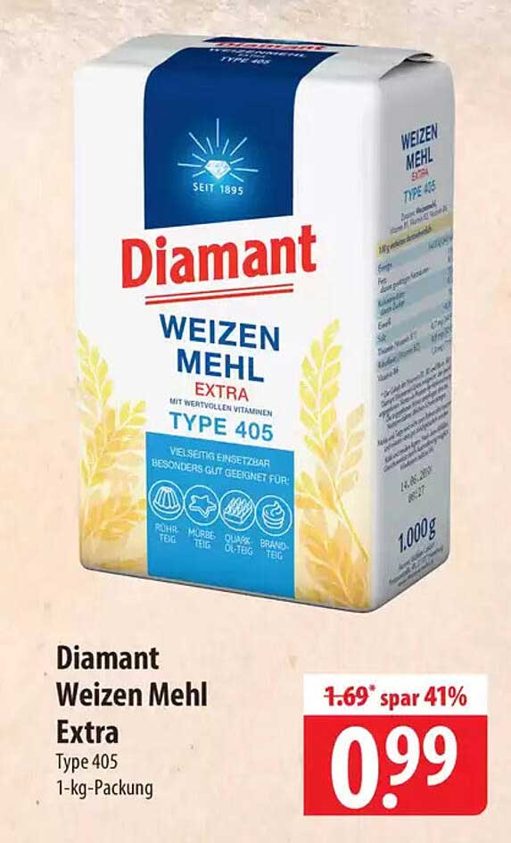 Diamant Weizen Mehl Extra Type 405