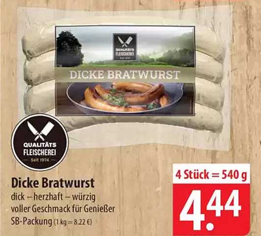 Dicke Bratwurst