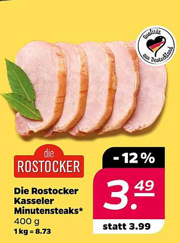 Die Rostocker Kasseler Minutens steaks*