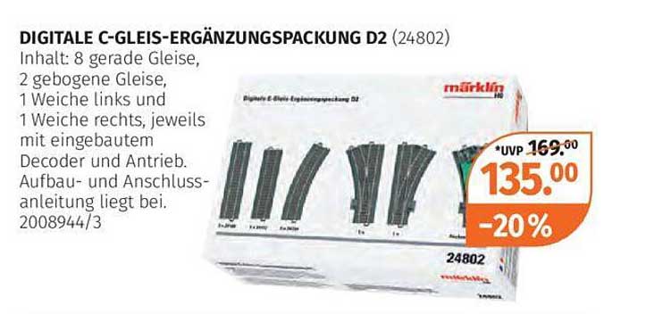 DIGITALE C-GLEIS-ERGÄNZUNGSPACKUNG D2