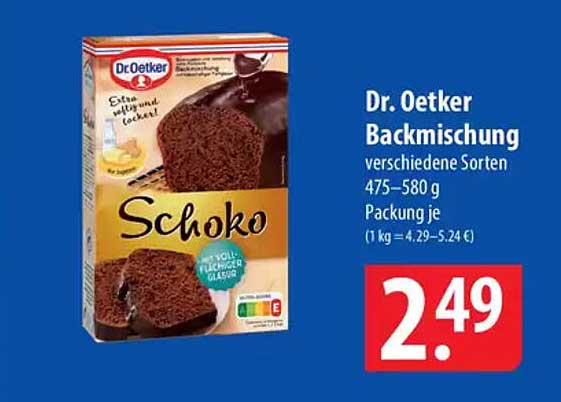 Dr. Oetker Backmischung Schoko