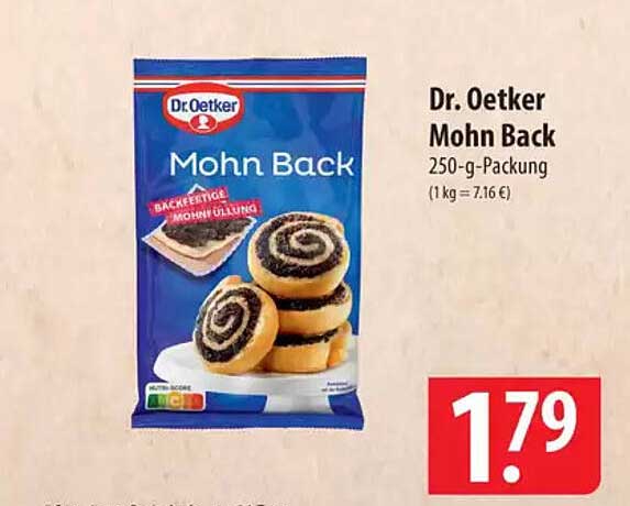 Dr. Oetker Mohn Back