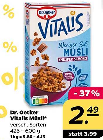 Dr. Oetker Vitalis Müsli Knusper Schoko