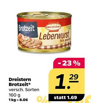 Dreistern Brotzeit* Leberwurst fein gewürzt