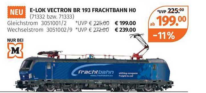 E-LOK VECTRON BR 193 FRAICHTBAHN H0