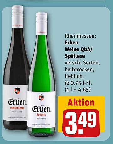 Erben Weine QbA/Spätlese