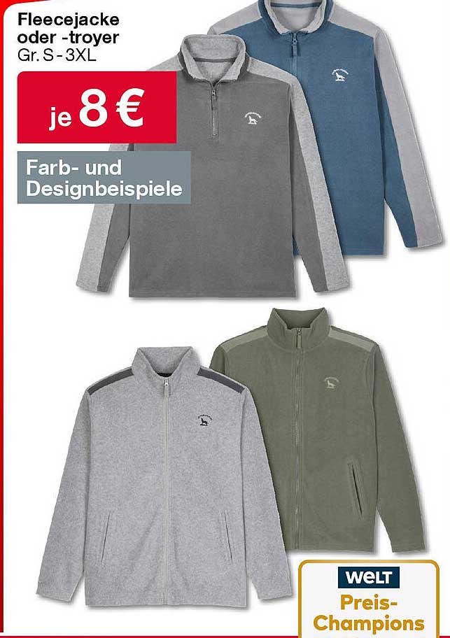 Fleecejacke oder -troyer