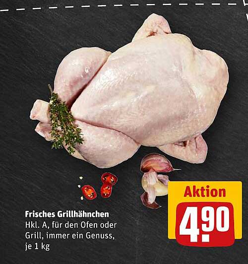 Frisches Grillhähnchen