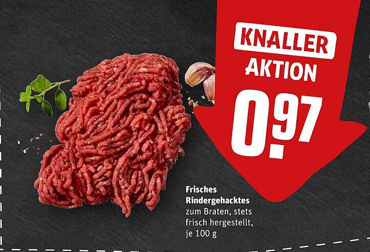 Frisches Rindergehacktes zum Braten