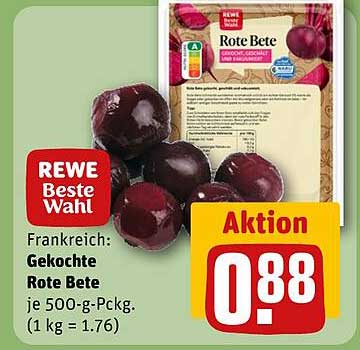 Gekochte Rote Beete