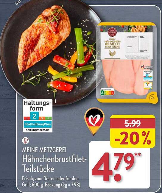 Hähnchenbrustfilet-Teilstücke