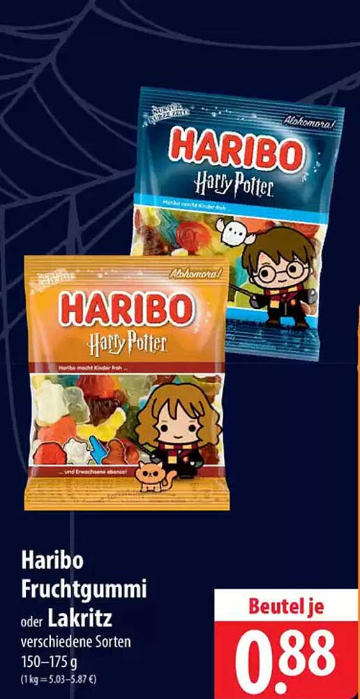 Haribo Fruchtgummi oder Lakritz