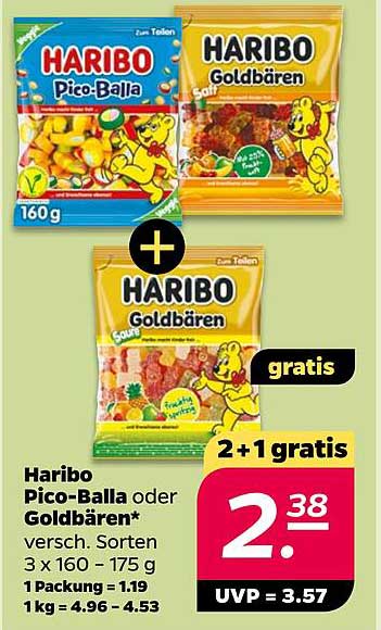 Haribo Pico-Balla oder Goldbären*