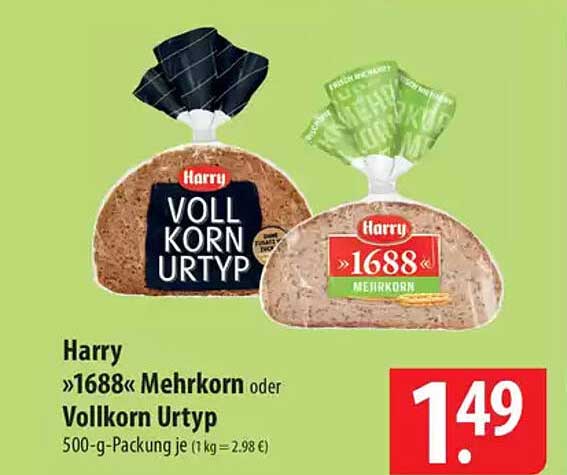 Harry »1688« Mehrkorn oder Vollkorn Urtyp