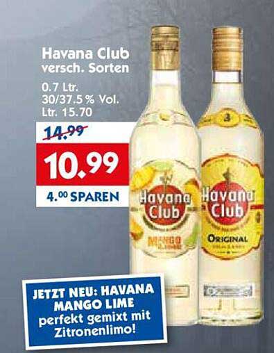 Havana Club versch. Sorten