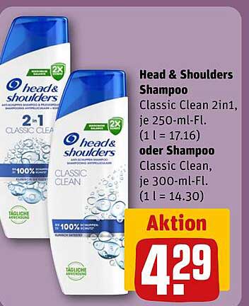 Head & Shoulders Shampoo Classic Clean 2in1