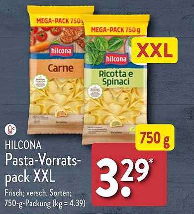 hilcona Pasta-Vorrats-pack XXL