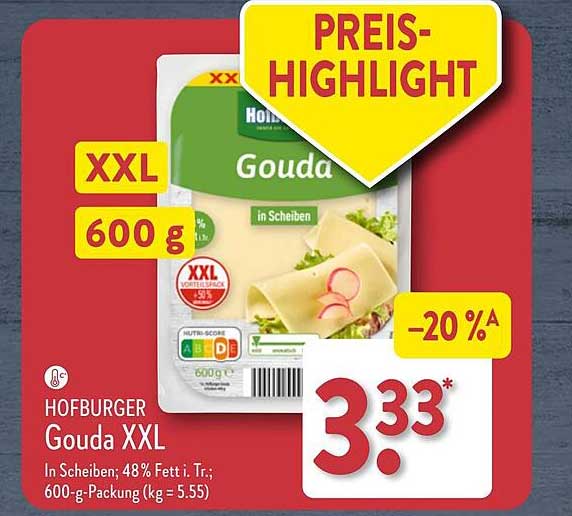 HOFBURGER Gouda XXL