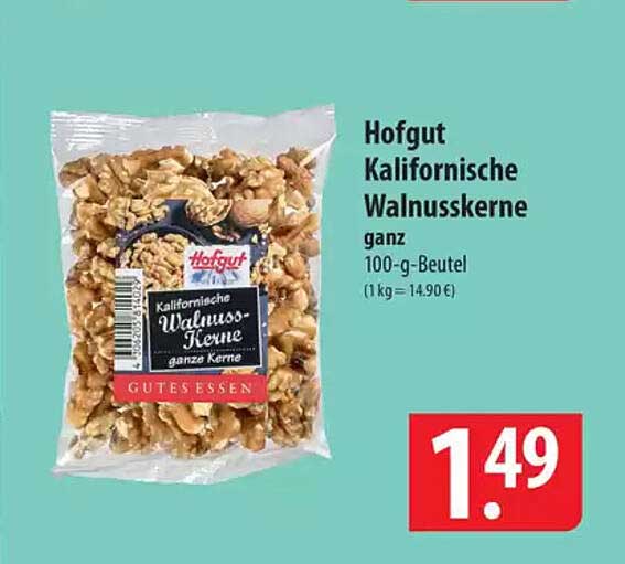 Hofgut Kalifornische Walnusskerne