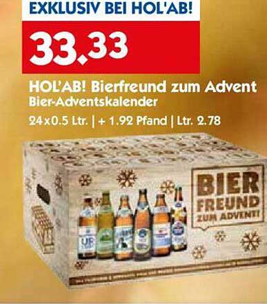 HOL'AB! Bierfreund zum Advent Bier-Adventskalender