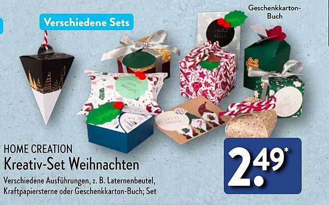 HOME CREATION Kreativ-Set Weihnachten