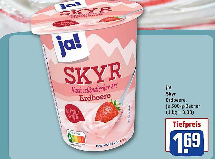 ja! SKYR Nach islandischer Art Erdbeere