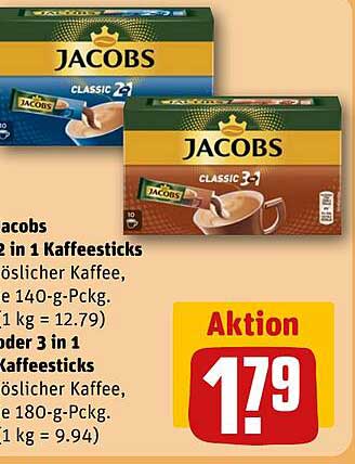 Jacobs 2 in 1 Kaffeesticks