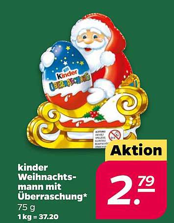 kinder Weihnachtsmann mit Überraschung*