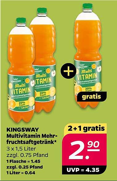 KINGSWAY Multivitamin Mehrfruchtsaftgetränk