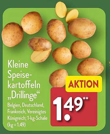 Kleine Speisekartoffeln „Drillinge“