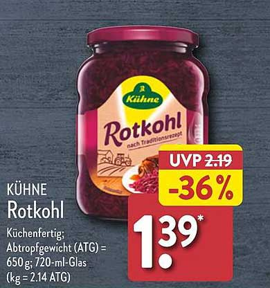 KÜHNE Rotkohl