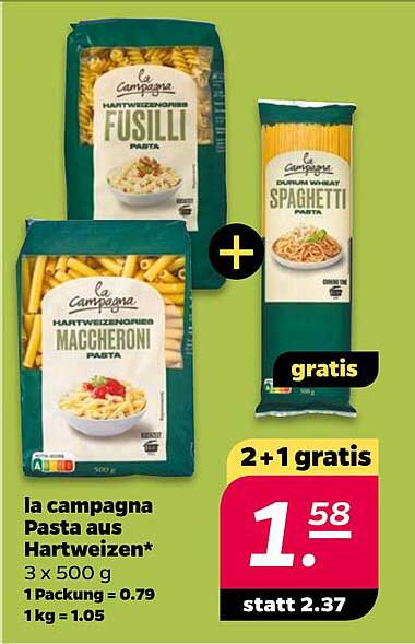 la campagna Pasta aus Hartweizen*