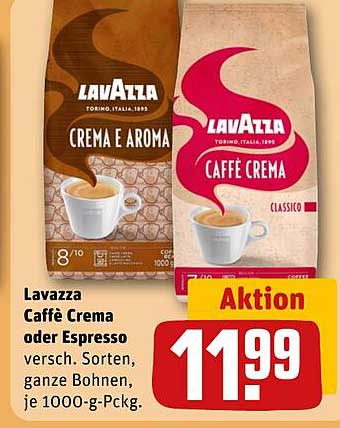 Lavazza Caffè Crema oder Espresso