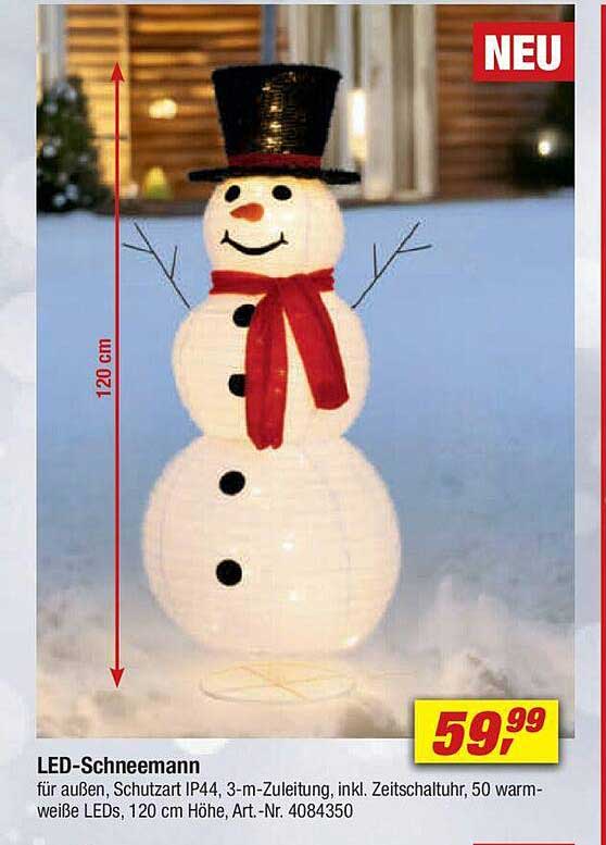 LED-Schneemann