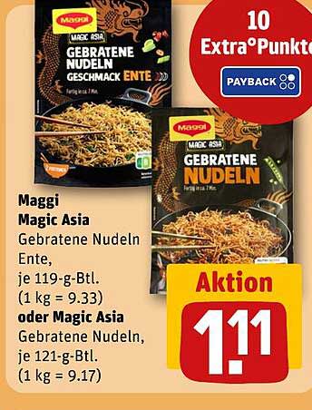 Maggi Magic Asia Gebratene Nudeln Geschmack Ente