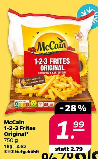 McCain 1-2-3 Frites Original*