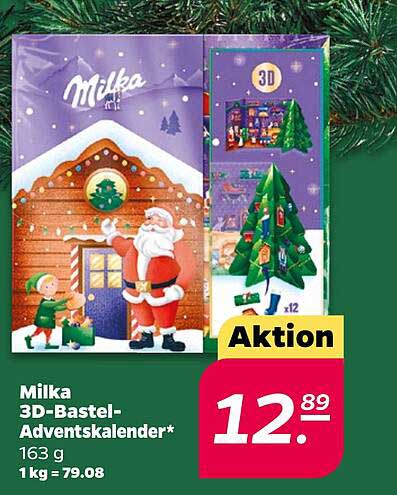 Milka 3D-Bastel-Adventskalender*